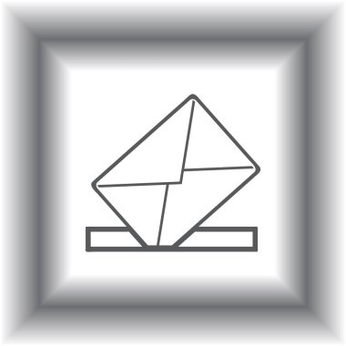 Posta web simgesi. Vektör