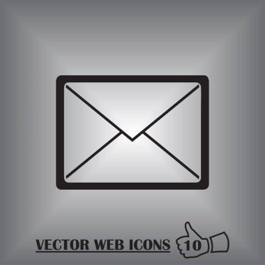Posta web simgesi. Vektör