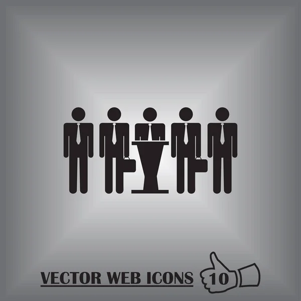 Gente vector web icono — Vector de stock