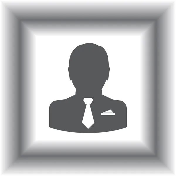Profil mężczyzna wektor ikona — Wektor stockowy