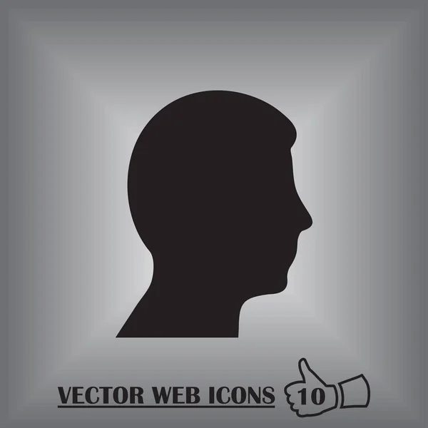 Icône vectorielle homme web — Image vectorielle