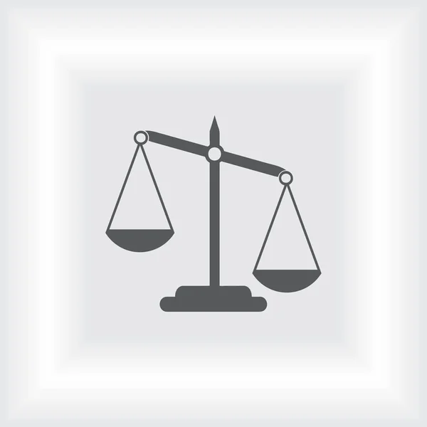 Pictograph van Justitie schalen — Stockvector