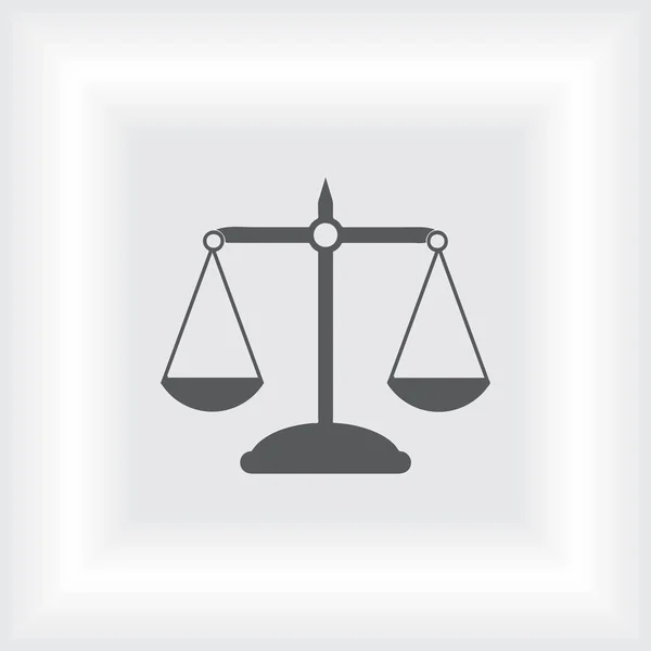 Pictograph van Justitie schalen — Stockvector