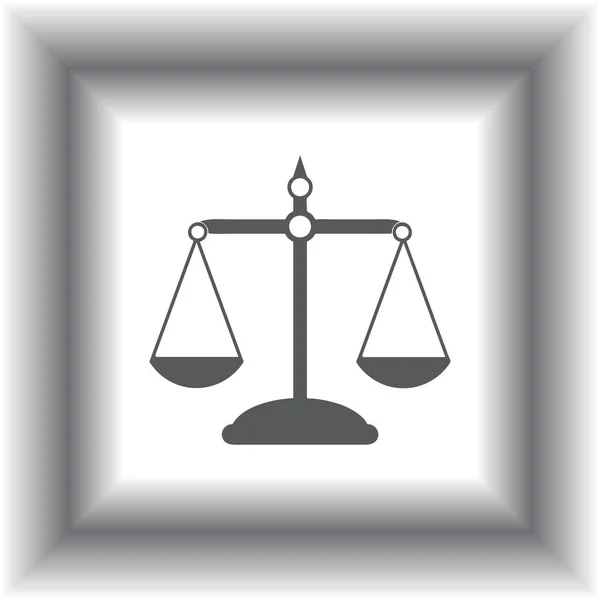 Піктограма масштабів правосуддя — стоковий вектор
