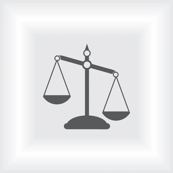 Pittogramma delle scale di giustizia — Vettoriale Stock