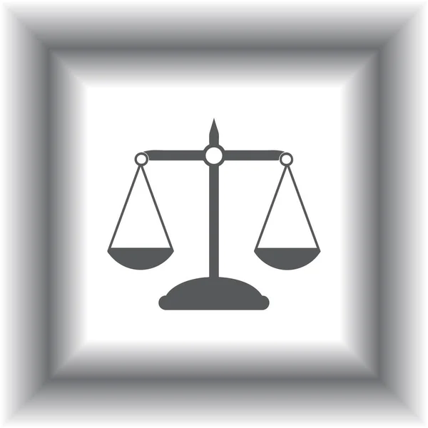 Escalas pictográficas de justicia — Vector de stock