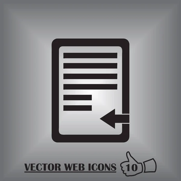 Documento web design Ícone — Vetor de Stock