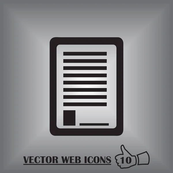 Document web design Icône — Image vectorielle