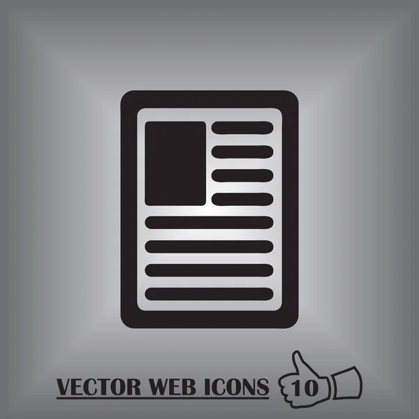 Document web design Icône — Image vectorielle