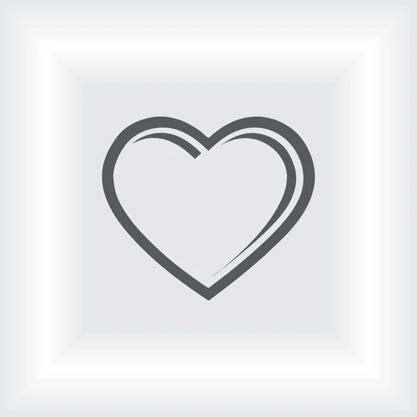 Διάνυσμα εικονίδιο καρδιά. Εικονόγραμμα Eps10 — Διανυσματικό Αρχείο