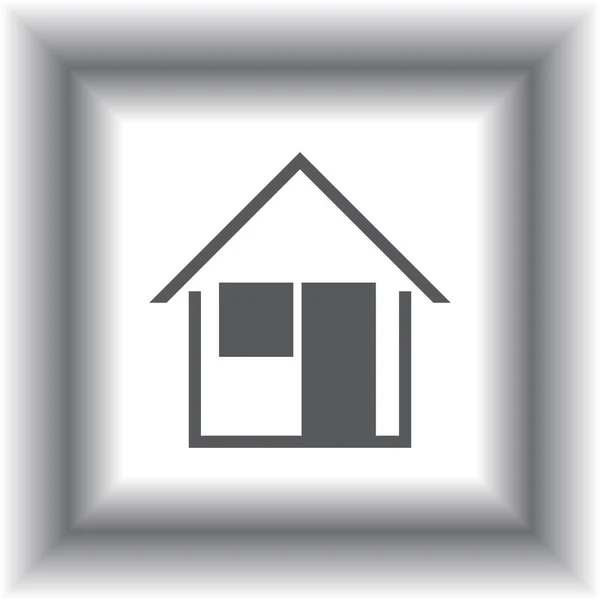 Ikona webové vektorové dům — Stockový vektor