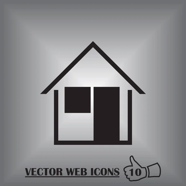 Maison vecteur web icône — Image vectorielle