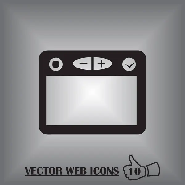 Значок вектора веб-браузера . — стоковый вектор