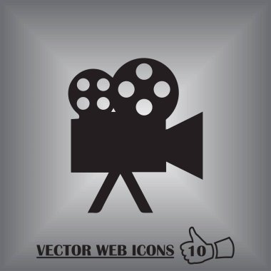 Video kamera simgesi vektörü