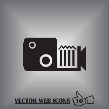Video kamera simgesi vektörü