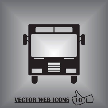 Otobüs vektör web simgesi