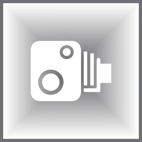 Vetor de ícone de câmera de vídeo — Vetor de Stock
