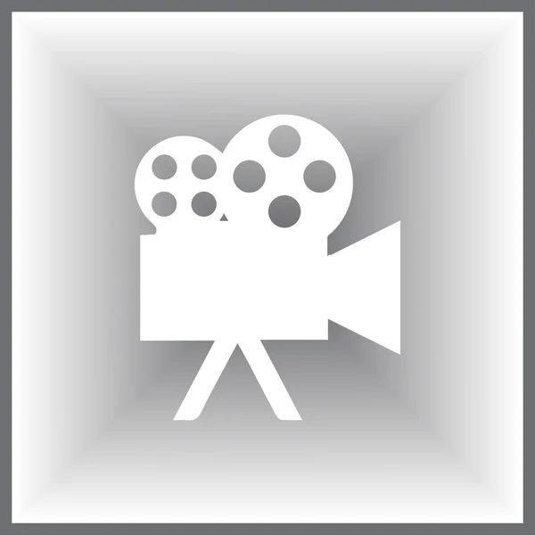 Vecteur icône caméra vidéo — Image vectorielle
