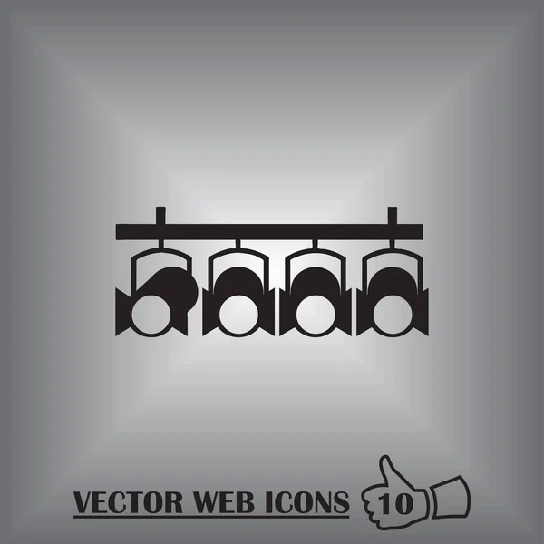 Icône vectorielle web projecteur — Image vectorielle