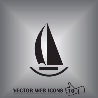 Vektör yelkende simgesi