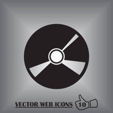 CD vektör çizim. düz tasarım stili