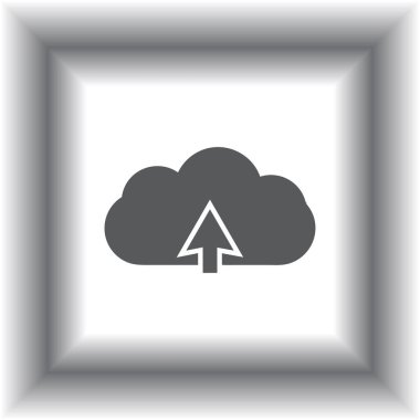 Web simgesi bulut upload