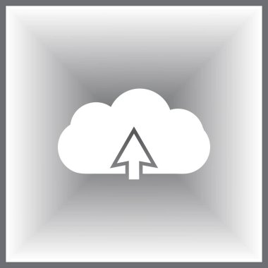 Web simgesi bulut upload