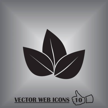 Eko simgesi yaprak vektör illüstrasyon izole