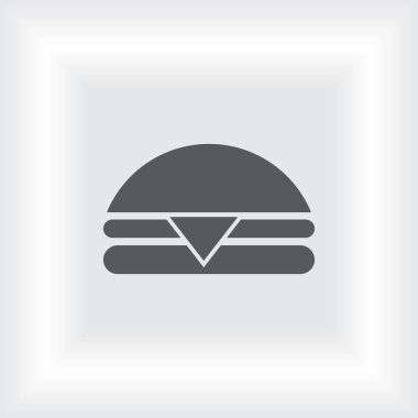 Hamburger simgesi. Web stili