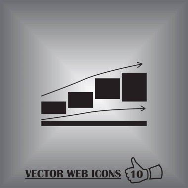 Web grafik simge vektör.