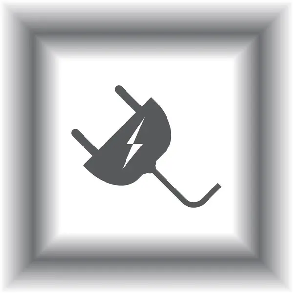 Plug icon, vector illustratie — Stockvector