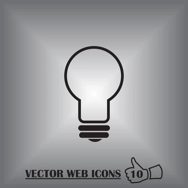 Lamp web icon vector — Stock Vector