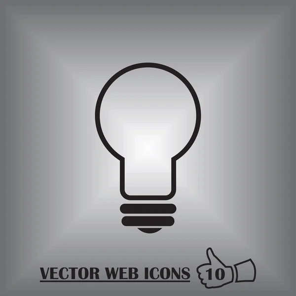 Lamp web icon vector — Stock Vector