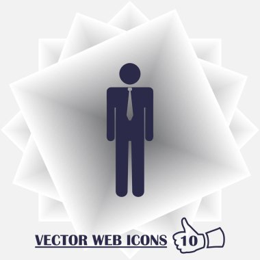 Adam profil simge vektör