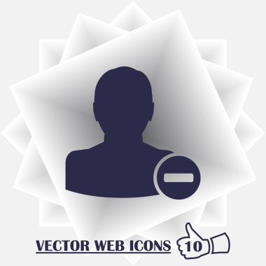 vektör simgesi Kartviziti sil