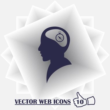 Pusula insan sorun, arka plan ve gruplar üzerinde Göl kenarında