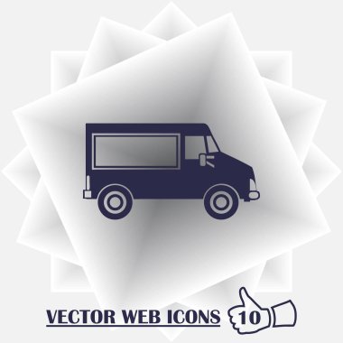 Araba simgesi. Web dsign tarzı