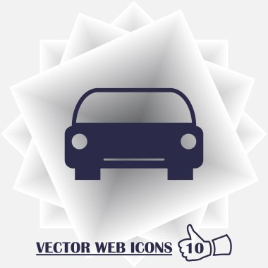 Araba simgesi. Web dsign tarzı