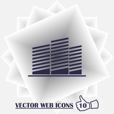 Vektör şehir ana sayfa simgesi