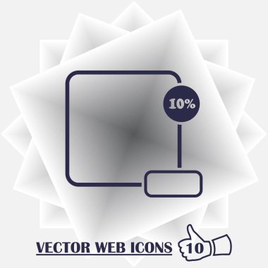 Satılık web vektör simgesi