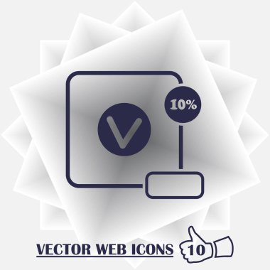 Satılık web vektör simgesi