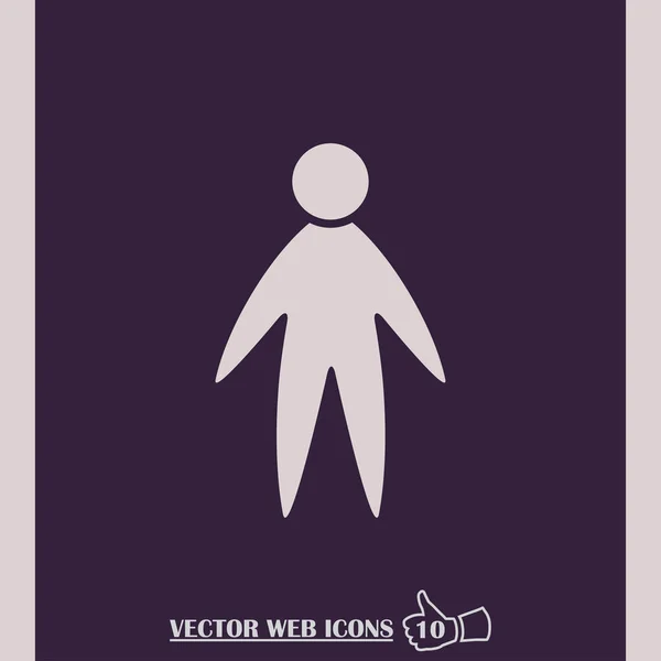 Профиль векторного человека — стоковый вектор