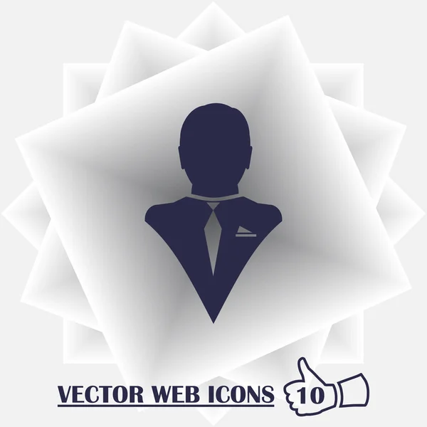 Profil vectoriel homme Icône — Image vectorielle