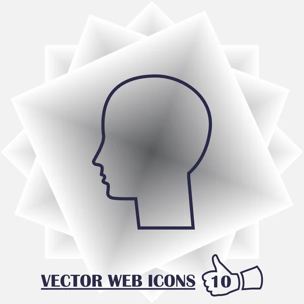 Profil vectoriel homme Icône — Image vectorielle