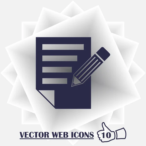 Clipboard Isolado Flat Web Mobile Icon — Vetor de Stock