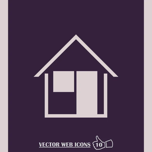 Home vector image to be used in web applications, mobile applications and print media. — Stock Vector