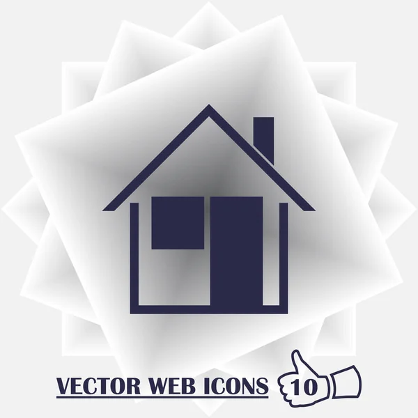 Home-Vektorbild für Web-Anwendungen, mobile Anwendungen und Printmedien. — Stockvektor