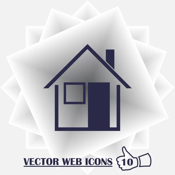 Home-Vektorbild für Web-Anwendungen, mobile Anwendungen und Printmedien. — Stockvektor