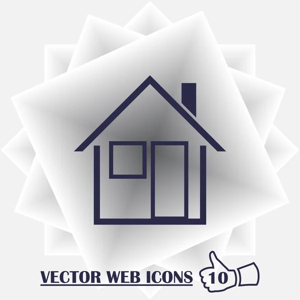 Домашнее векторное изображение для использования в веб-приложениях, мобильных приложениях и печатных СМИ. — стоковый вектор
