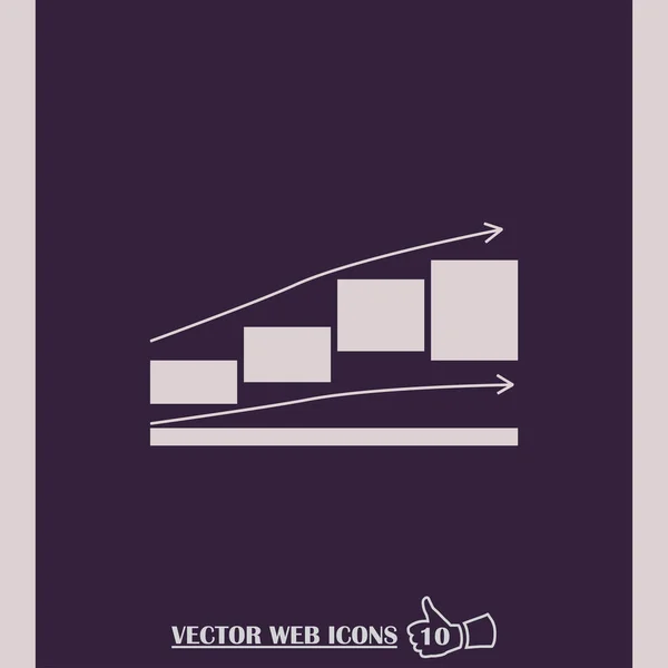 Maximizar o fluxo de caixa gráfico de negócios sinal ilustração —  Vetores de Stock